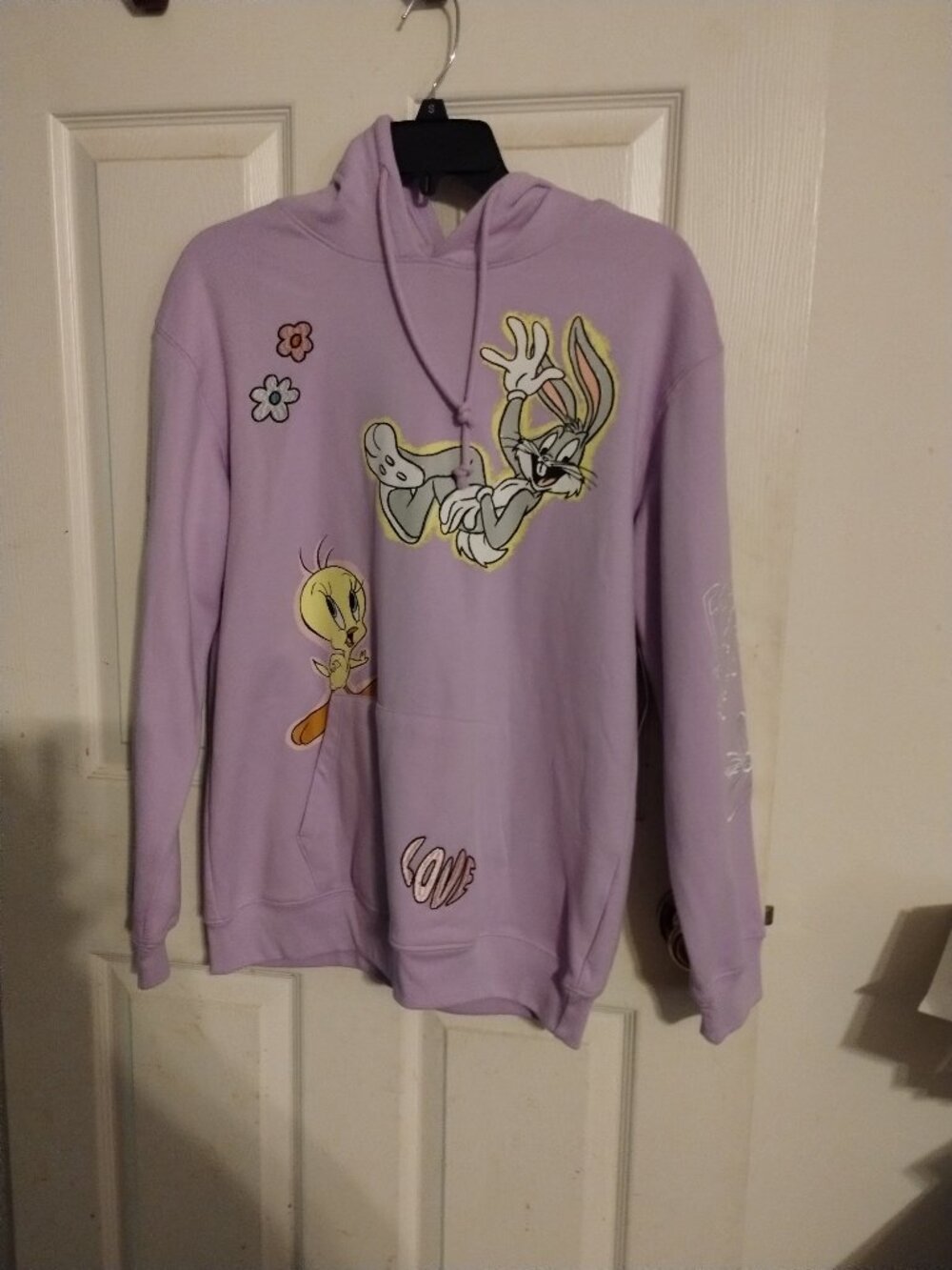 Looney Tunes Woman's purple pullover hoodie